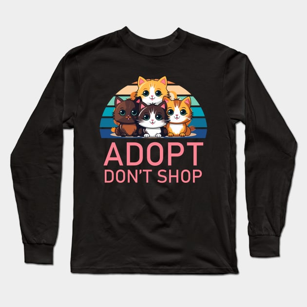 Adopt Don't Shop Long Sleeve T-Shirt by MtWoodson